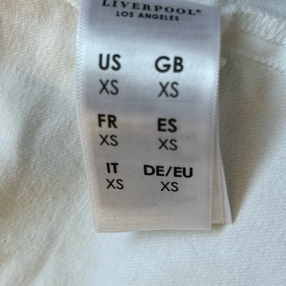 Liverpool Women's “Jackie Jacket” White with Black Stripe , Size XS - Picture 10 of 13